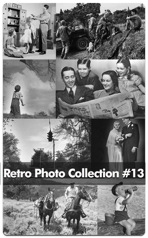 Retro Photo - Black & White Photo Sets #13