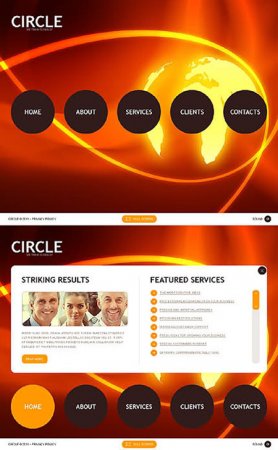 Circle Bussiness Silverlight Template