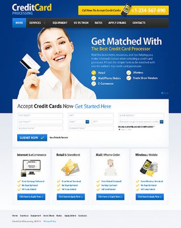 CreditCard Business Web Templates