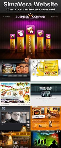 SimaVera Flash Website Templates 2011