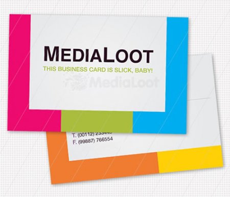 Colorful Business Card Template - MediaLoot
