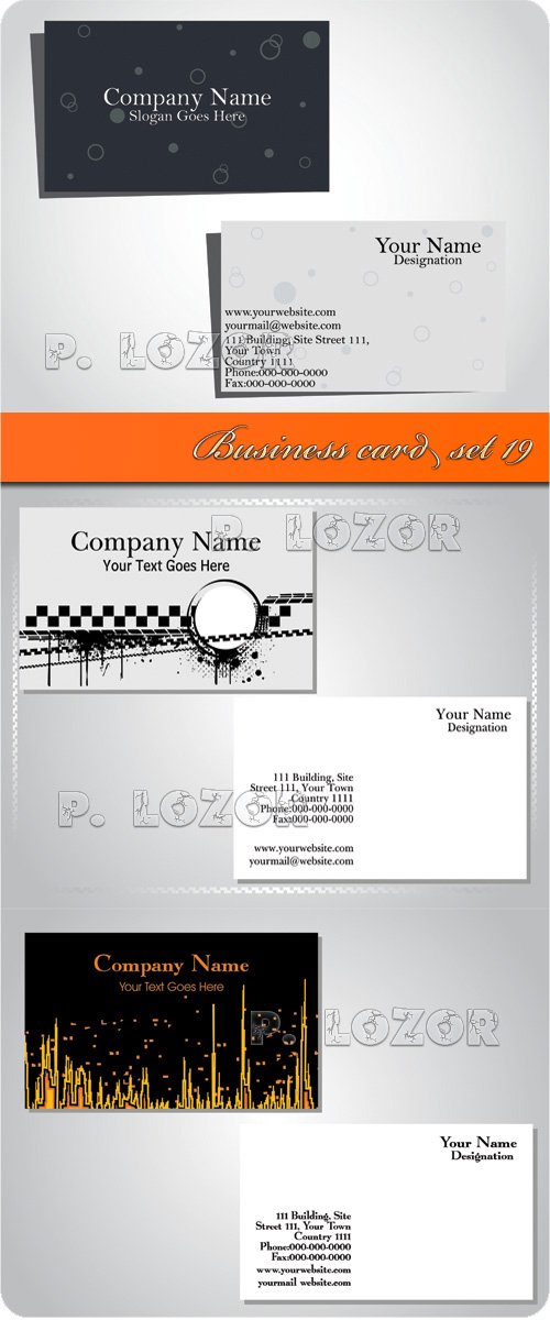 Business card set 19