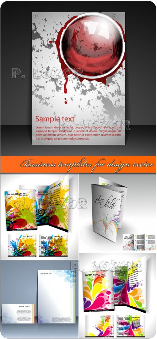 Business templates for design vector