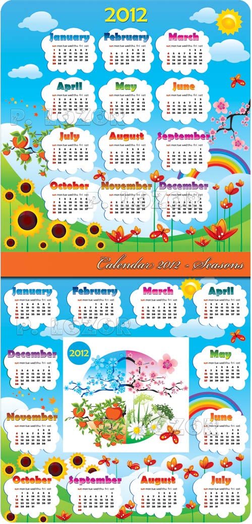 Calendar 2012 - Seasons