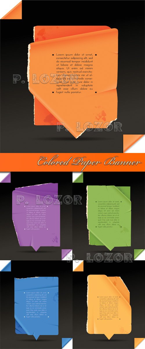 Colored Paper Banner